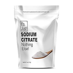 It's Just - Sodium Citrate, Food Grade, Non-GMO, Cheese Sauce Emulsifier, Spherification, Preserve Foods, 11oz