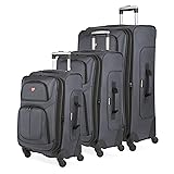 SwissGear Sion Softside Expandable Luggage, Dark