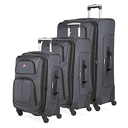 SwissGear Sion Softside Expandable Luggage, Dark