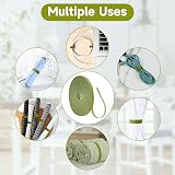 KINGLAKE 12mm 10m Olive Green Garden Tape Plant Tie Self Adhesive Hook and Loop view 6