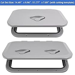 Marine Boat Hatch&Lid,Marine Deck Access Hatch Gray