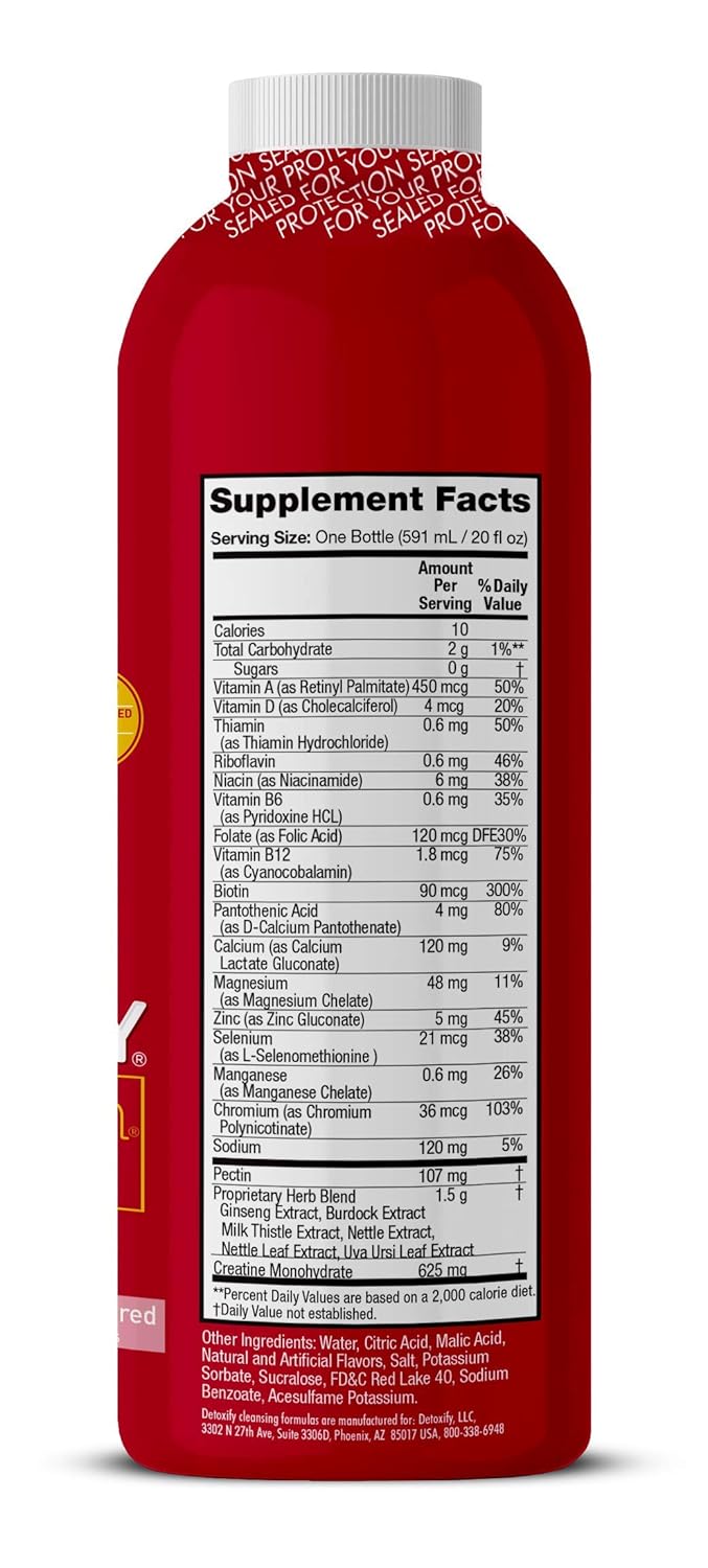 Detoxify Xxtra Clean Herbal Tropical Fruit Flavor 20 oz