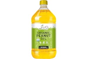 Jiva Organics Organic Peanut Oil 3 Ltr (101 Fl Oz), Non-GMO, Rich & Pure, Healthy Cooking Oil for Baking, Frying & Dressing