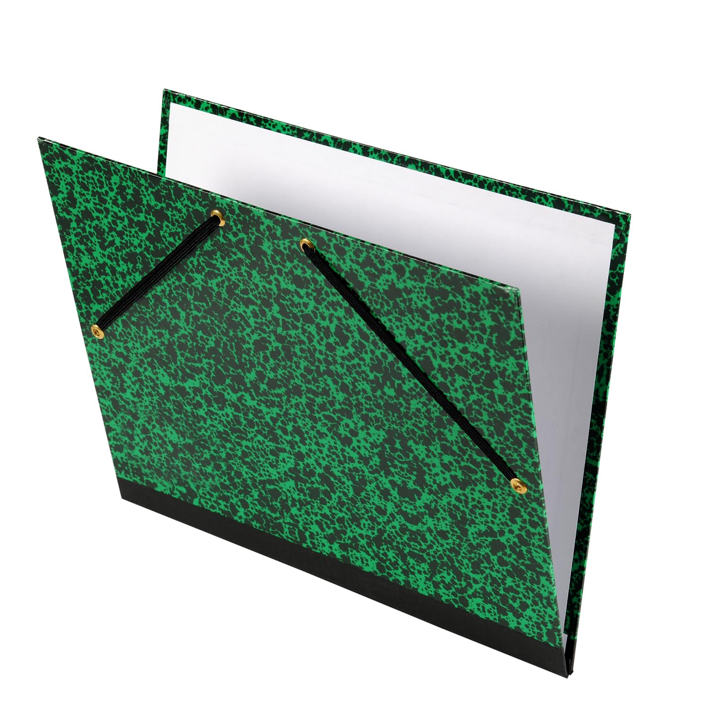 Canson Document Folder with 2 Corners and Elastic Fastener - 320x450 mm green