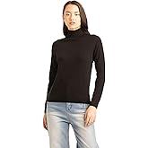 Solova Daily Women’s Turtleneck Sweater – Essential Line, 70% Wool 30% Cashmere Pullover, Soft Lightweight Knit
