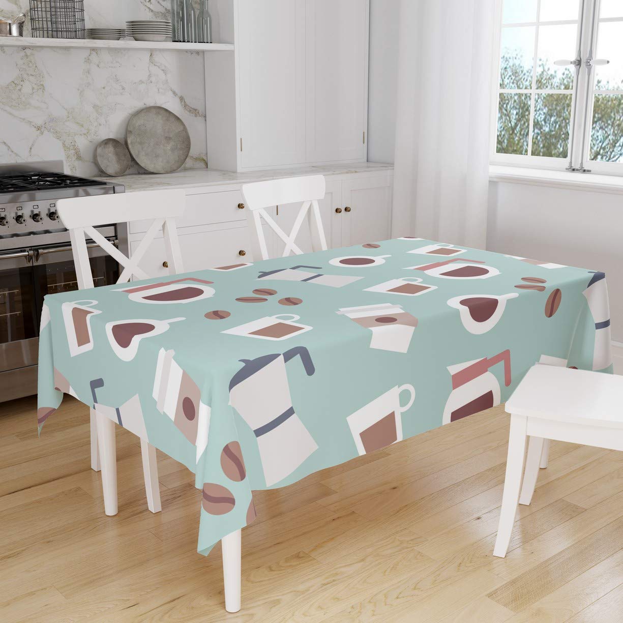 Bonamaison Kitchen Decoration, Tablecloth, 140cm x 160cm - Designed and Manufactured in Turkey