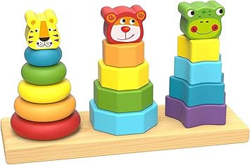 wooden baby stacking toys
