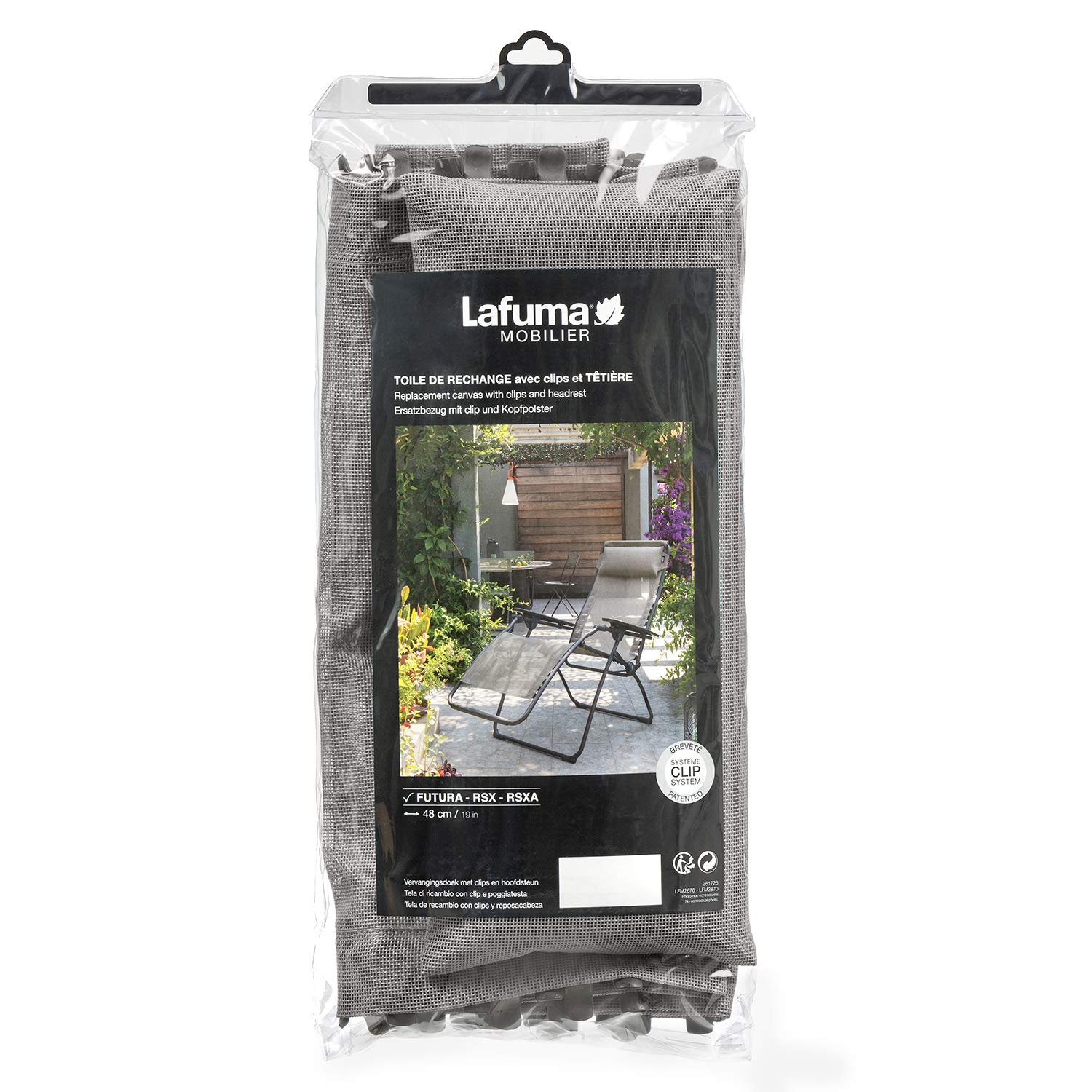 Lafuma Canvas, Batyline fabric 72PercentPVC 28PercentPES, Terre โ image 1