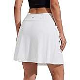 Pioneer Camp Women 18'' Tennis Skirts High Waisted Golf Skort with Shorts Pockets Athletic Long Skirts Workout Running