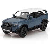 TOKAXI 1/36 Scale Toyota Land Cruiser Diecast Cars Models,Pull Back Toyota Prado Toy Car,Cars Gifts for Boys Girls