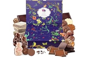 Eva's Gift Universe Assorted Chocolate Advent Calendar – Christmas Countdown Calendar with Premium Chocolates – Holiday Gift Idea for Men, Women, Family, Friends, Coworkers (12 Days)