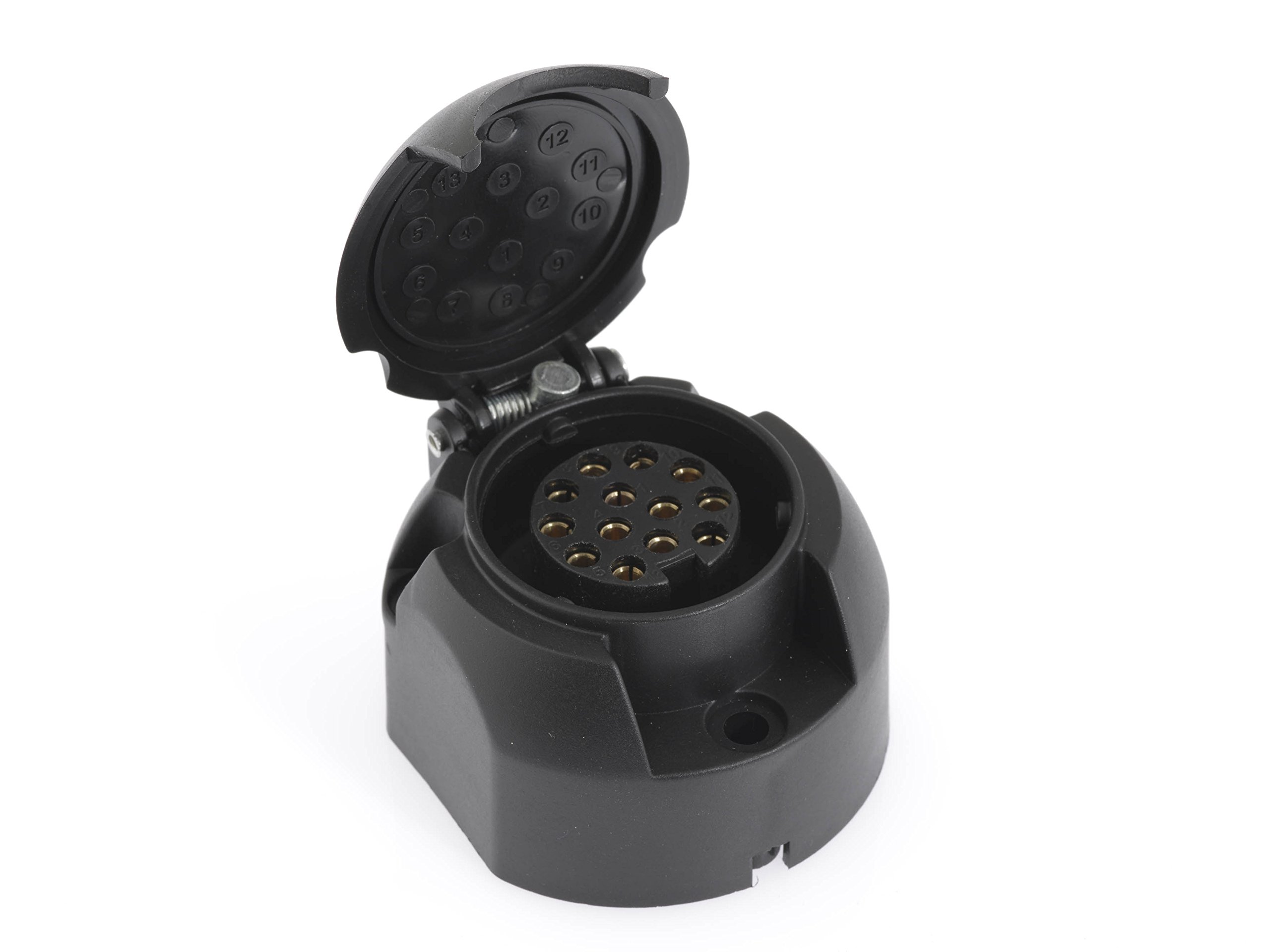 Dino 130087 12V Socket 12V 13–Pin ISO 11446 with Nebellichtabschaltkontakt