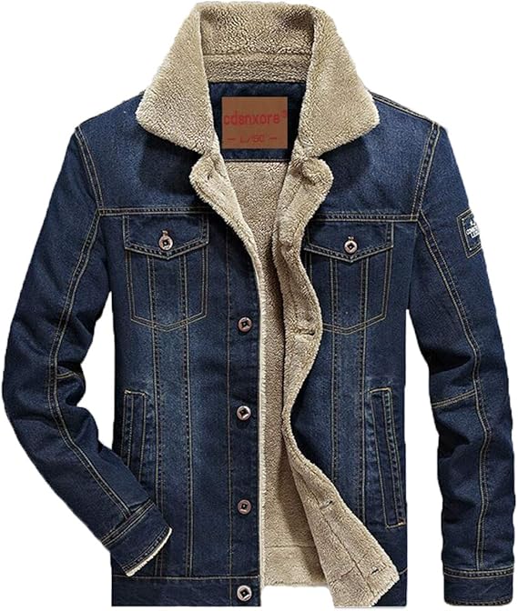 jean jacket under overcoat