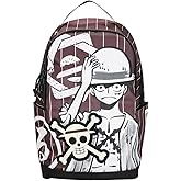 Bioworld One Piece Luffy Character Art 18.5" Adult Brown Backpack