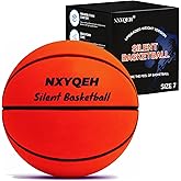 NXYQEH Silent Basketball Size 7 - Non-derforming Package, New Upgraded Weight 600g Grooved Airless Indoor Basketball, Silent Training Ball High Bounce for Quiet Dribbling and Indoor Training