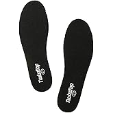 TwizzTop Thin Memory Foam Insoles for Women Men Kids, Cut-to-Size Thin Inserts for Sneakers, Casual Shoes, Work Boots, Walking Shoes, Insole Replacement Kids, Comfortable and Durable Black-28-31