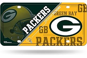 Rico Industries NFL Unisex-Adult Metal License Plate Tag
