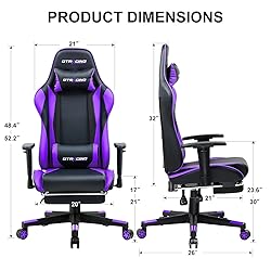 GTRACING Gaming Chair with Footrest, Ergonomic
