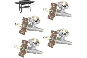 PETKAO Burner Valve for Blackstone 36 Inch Griddle, Accessories for Blackstone Replacement Parts 1554 1863 1818 1836 1984 1825, Griddle Control Valve Parts for Blackstone 4 Burner Grills, 4PCS