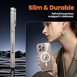 toushion 3 in 1 for iPhone 16 Pro Case Clear with