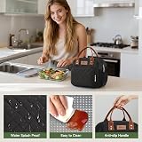HOMESPON Insulated Lunch Bag for Women Men with Front Pocket and Side Pockets view 4