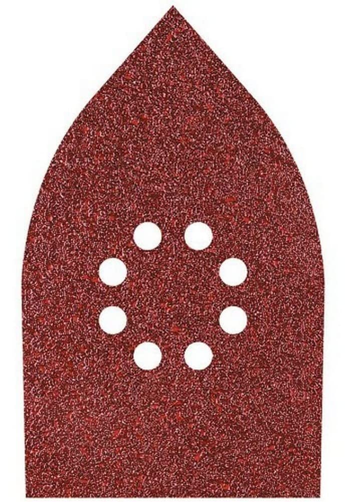 wolfcraft Easy-Fix Sanding Disc Set for Wood/Metal, 107 x 175 mm, grain 80–240, 10 Pcs. I 1755000