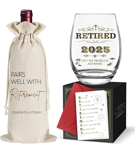 thumbnail image 2 of Goodbye Tension Hello Pension Wine Glass. Retirement Gift 2 of 10
