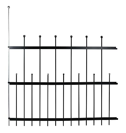 bellissa Gartenzaun Flex - 92874 - Dekorativer und Flexibler Zierzaun für Abgrenzungen im Garten - 114 x 97 cm
