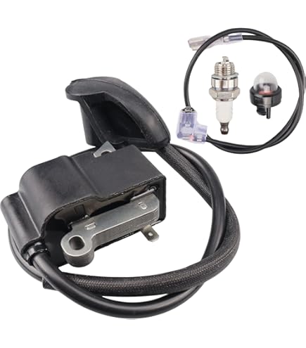 LinDuxe Kit De Bobina De Encendido Para Desbrozadora Stihl Fs120fs200fs250fs300fs350 Incluye Filtro Aire Junta Carburador Linea Combustible Cebador Y Manguera 90084157