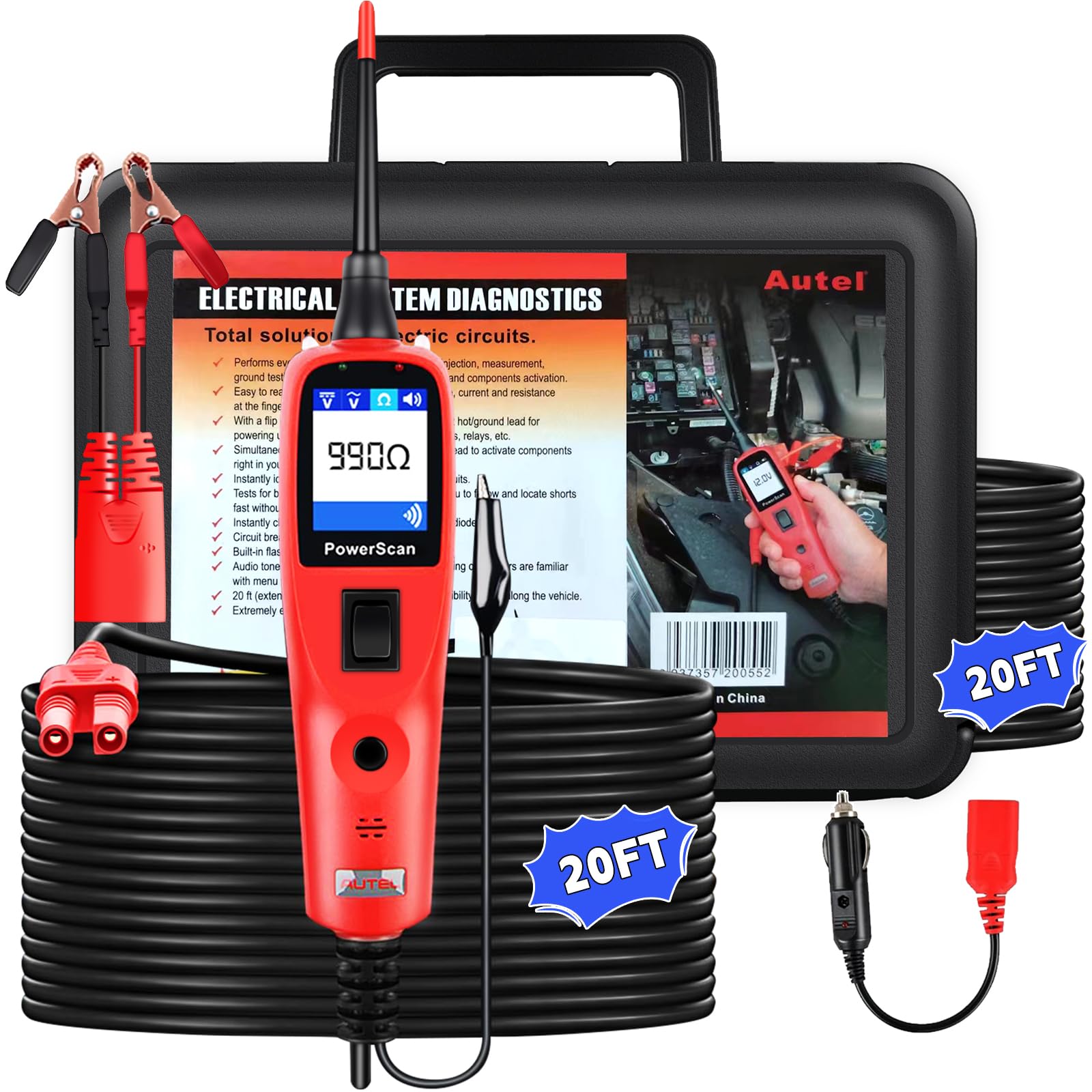 Autel PowerScan PS100 Circuit Tester, 12V 24V
