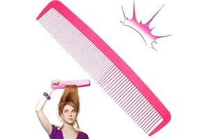 15 Inch Giant Comb, Rose Red Clown Props for Stage - Big Jumbo Comedy Hair Brush for Costumes, Performances, & Photo Big Comb