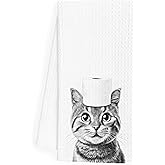 Cat Hand Towels, Cat Gifts Towels, Cats Funny Hand Towels, Cats Bathroom Decor, 16x24 Inch