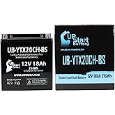 UB-YTX20CH-BS Battery Replacement for 2010 LT-A750X 750 CC ATV - Factory Activated, Maintenance Free, Motorcycle Battery - 12