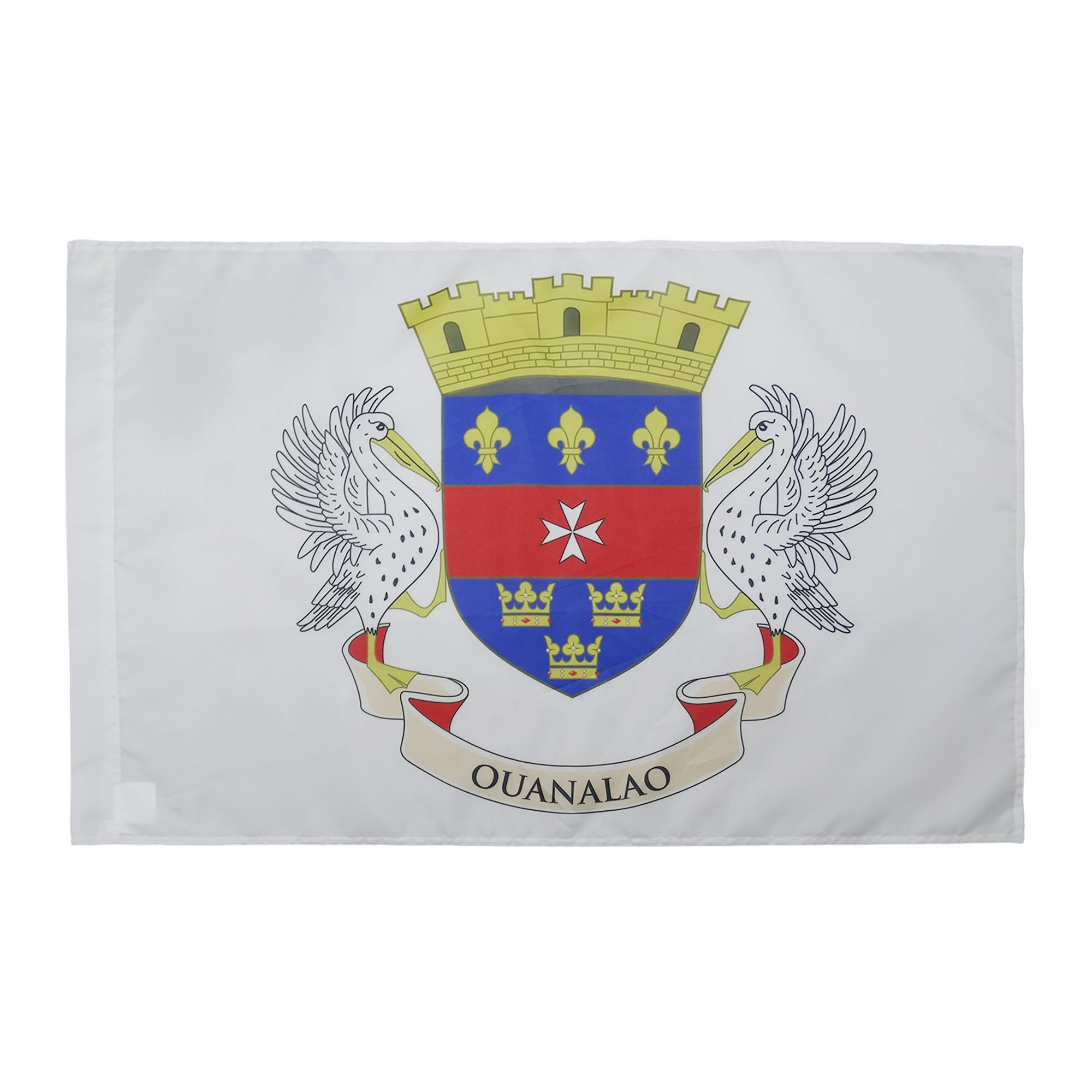 AZ FLAG - French Department of Saint Barthélémy Flag - 3x5 Ft - Department of France Banner with Sleeve - 100% Polyester - Fade Resistant - Vivid Colors - 3' x 5' Feet - 150x90 Cm