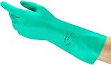 Ansell Alphatec 37-676 Nitrile Work Gloves Medium (M) Green Chemical Resistance view 1