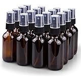 Wedama Spray Bottle, 2oz Fine Mist Glass Spray Bottle, Little Refillable Liquid Containers for Watering Flowers Cleaning(16 P