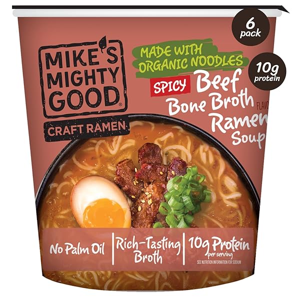 MIKE’S MIGHTY GOOD SPICY BEEF BONE BROTH RAMEN...