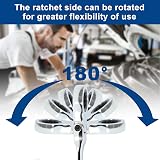 SORAKO 12pc Ratchet Spanner Set 8-19 mm Flexible Head Chrome Vanadium view 3