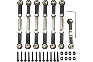 HIENOLELU Aluminum Adjustable Turnbuckles/Camber Link for Traxxas 1/10 Slash 2WD 4X4//Rustler 2WD 4X4/Hoss 2WD 4X4/Stampede 2WD 4WD RC Car