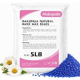 5 lbs Jumbo Hard Wax Beads Blue Chamomile - Professional Bulk Waxing Refill for Salons &amp; Estheticians - Stripless Hard Wax for Sensitive Skin, Full Body Hair Removal, Brazilian &amp; Bikini