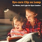 HECDSTLY Clip on Light Rechargeable with Large Clamp 5 Colors 5 Brightness view 4