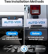 AUTO-VOX Solar Wireless Reversing Camera Kit 7.2” HD Split Screen 1080P view 3