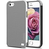 iPhone 5/5S SE Case, EXSEK Hybrid Impact Ultra Slim 3 Color Shockproof Case [Anti-Slip] [Extra Front Raised Lip] Scratch Resi