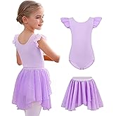MdnMd Long Skirt Ballet Dance Leotards for Toddler Girls Ballerina Outfit Dress