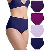 Neione Women's Cotton Underwear High-Waisted Seamless Panties Postpartum Briefs for Ladies Full Coverage Breathable