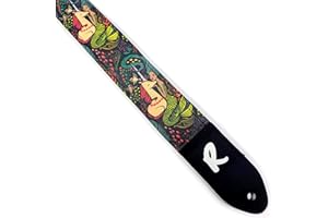 REVOLUTION STRAPS Ukulele Strap Unicorn Mermaid Magical Ukulele Strap, Adjustable Double Padded Genuine Uke Strap Leather plastic hardware Ukulele Strap Strong Back Straps