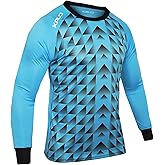 Kalci Soccer Goalkeeper Jersey | Elbow Padded Goalkeeper Shirt Adult/Youth | Long Sleeve Goalie Jersey for Men/Women/Boys
