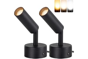 URTOM 3000K/4000K/5000K Adjustable LED Floor Lights for Plants, Pictures, Artwork - 10ft Cord, Dimmable, 2 Pack