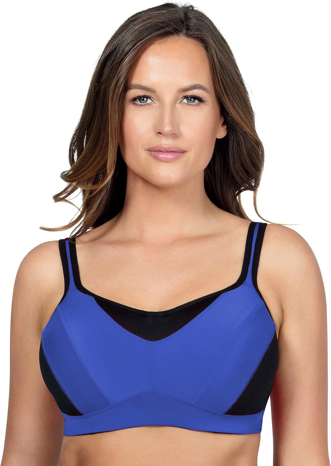 PARFAIT Women's Dynamic Plus Size Bounce Control Sports Bra Style P5541Dazzling Blue34F