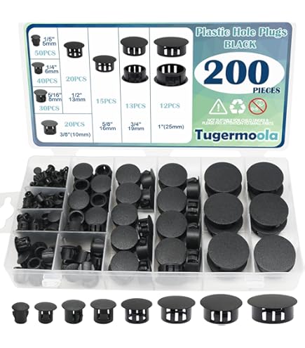 Sourcing Ap Screw Hole Plugs, 8(5/16") Dia PP Snap In Shelf Button